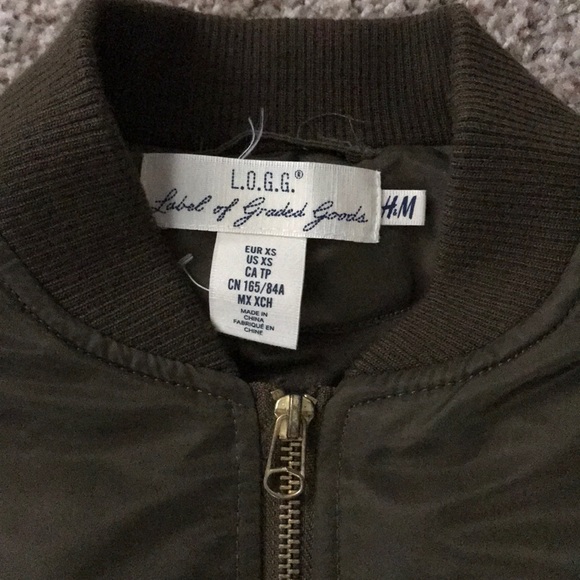 Green H&M bomber jacket - Picture 3 of 5